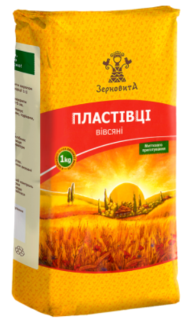 Пластівці вівсяні миттево приготування ТМ Зерновита, 1 кг